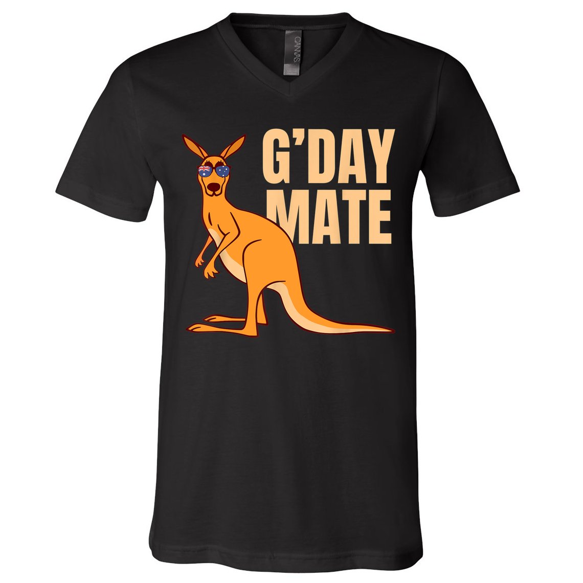 Australia G'Day Mate Shirt Funny Kangaroo Australian Symbol TShirt V-Neck T-Shirt