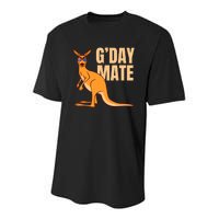 Australia G'Day Mate Shirt Funny Kangaroo Australian Symbol TShirt Youth Performance Sprint T-Shirt