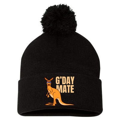 Australia G'Day Mate Shirt Funny Kangaroo Australian Symbol TShirt Pom Pom 12in Knit Beanie