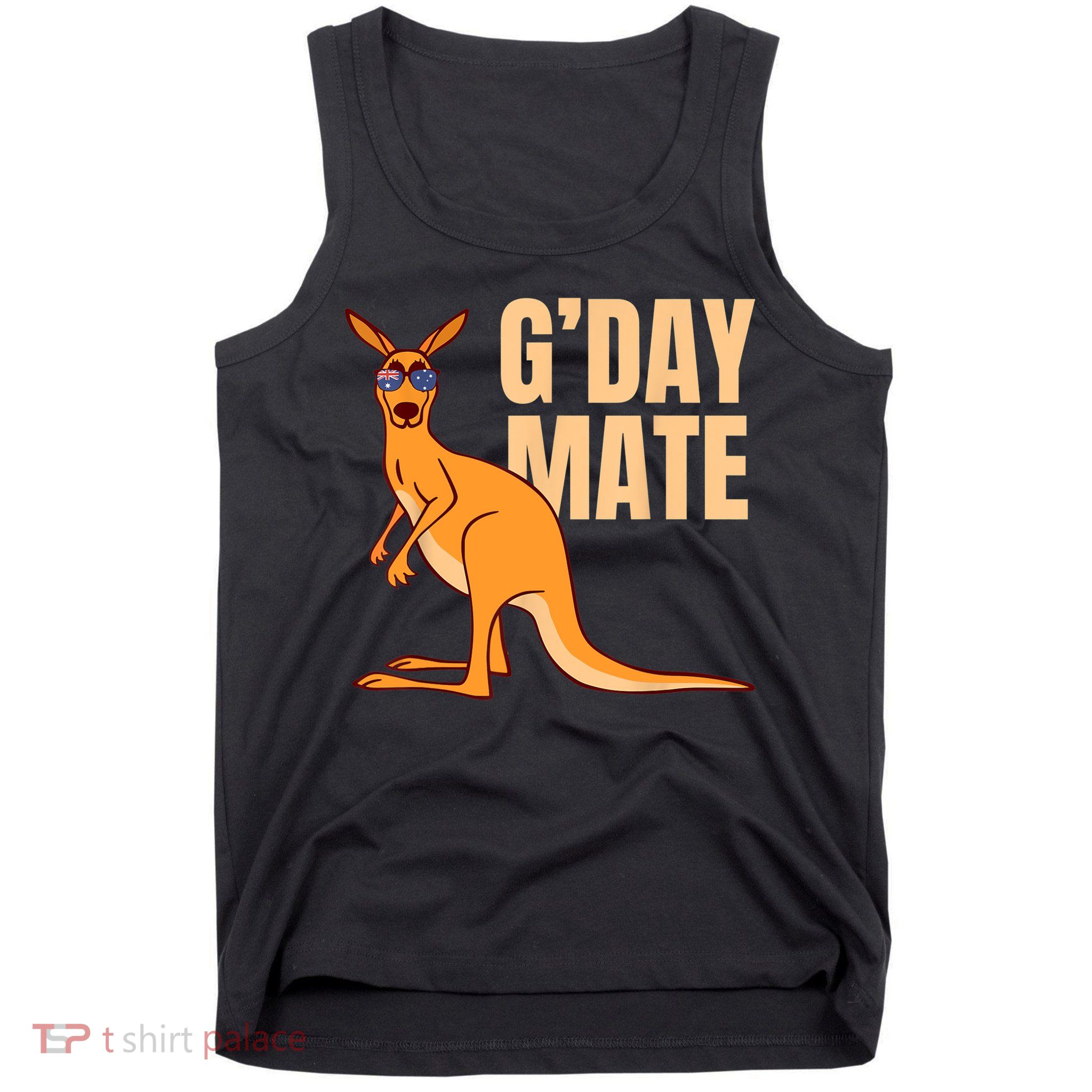 Australia G'Day Mate Shirt Funny Kangaroo Australian Symbol TShirt Tank Top