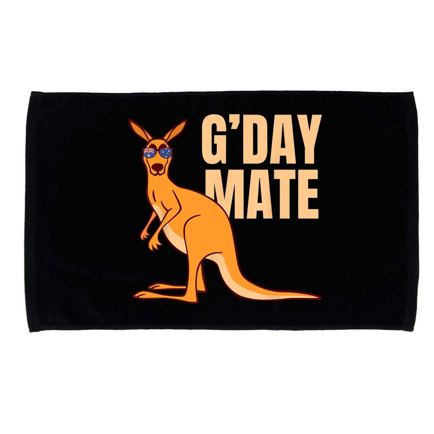 Australia G'Day Mate Shirt Funny Kangaroo Australian Symbol TShirt Microfiber Hand Towel