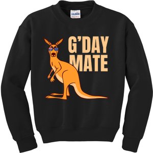 Australia G'Day Mate Shirt Funny Kangaroo Australian Symbol TShirt Kids Sweatshirt