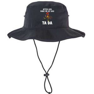 After God Made Me He Said Ta Da Chicken Farmer Funny Legacy Cool Fit Booney Bucket Hat