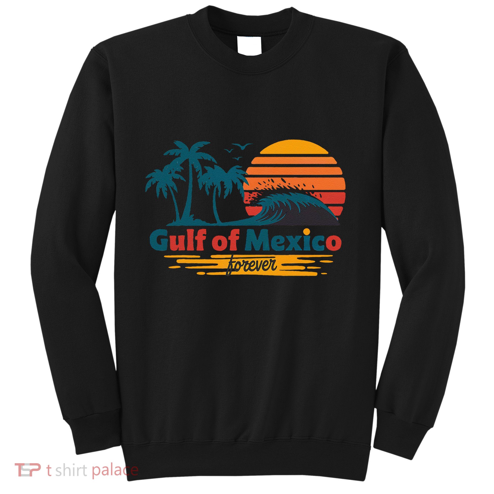 America Gulf Mexico Gulf Of Usa America 2025 Retro Button Sweatshirt