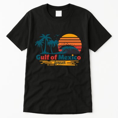 America Gulf Mexico Gulf Of Usa America 2025 Retro Button Tall T-Shirt