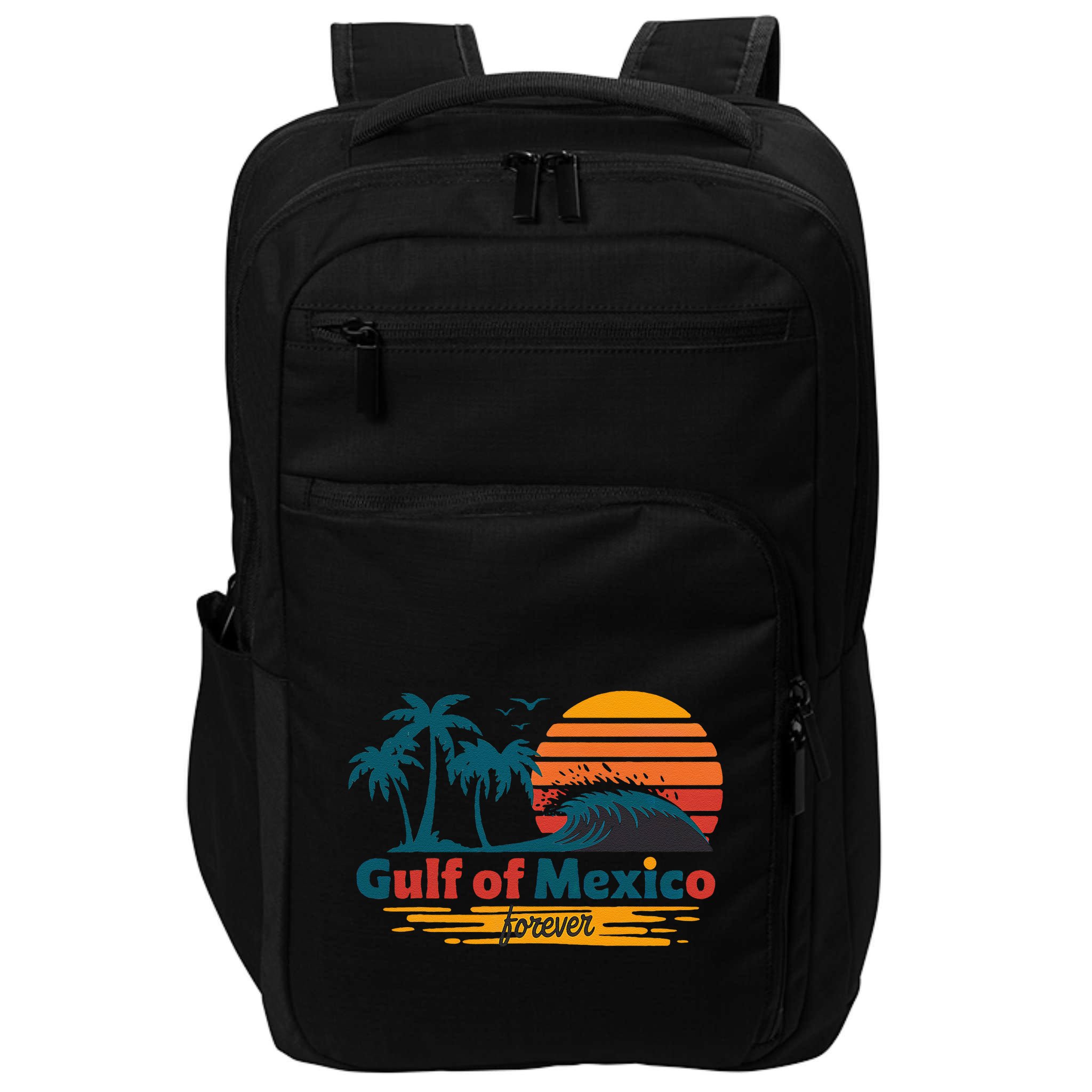 America Gulf Mexico Gulf Of Usa America 2025 Retro Button Impact Tech Backpack