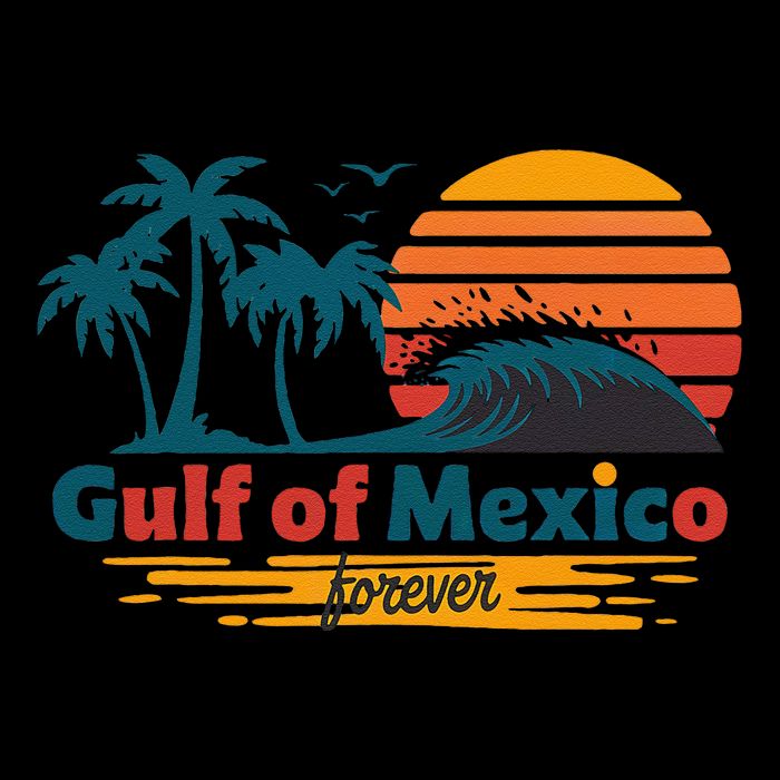 America Gulf Mexico Gulf Of Usa America 2025 Retro Button Impact Tech Backpack