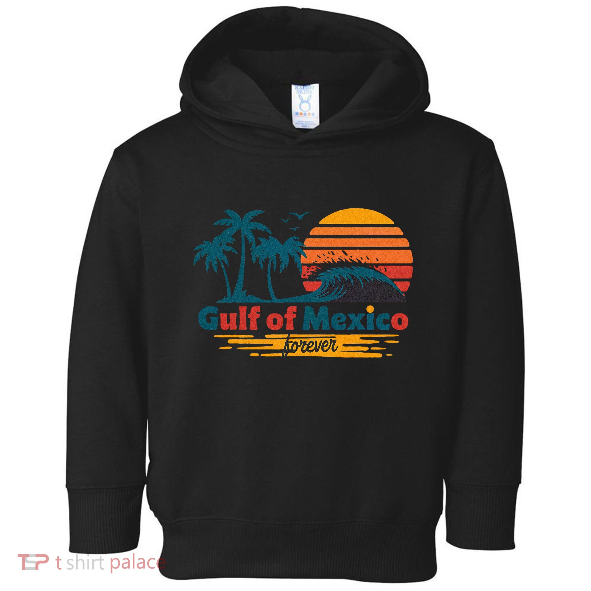 America Gulf Mexico Gulf Of Usa America 2025 Retro Button Toddler Hoodie