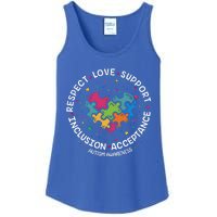 Autism Gift Mom Dad Respect Love Support Autism Awareness Gift Ladies Essential Tank