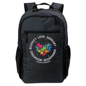 Autism Gift Mom Dad Respect Love Support Autism Awareness Gift Daily Commute Backpack