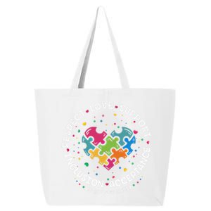 Autism Gift Mom Dad Respect Love Support Autism Awareness Gift 25L Jumbo Tote