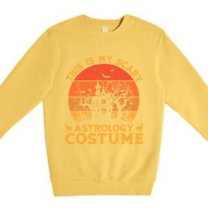 Astrology Group Matching This Is My Scary Halloween Costume Gift Premium Crewneck Sweatshirt