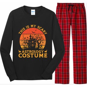 Astrology Group Matching This Is My Scary Halloween Costume Gift Long Sleeve Pajama Set