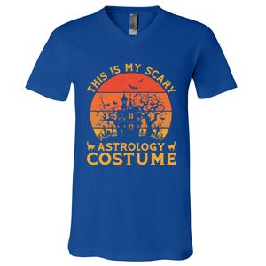 Astrology Group Matching This Is My Scary Halloween Costume Gift V-Neck T-Shirt