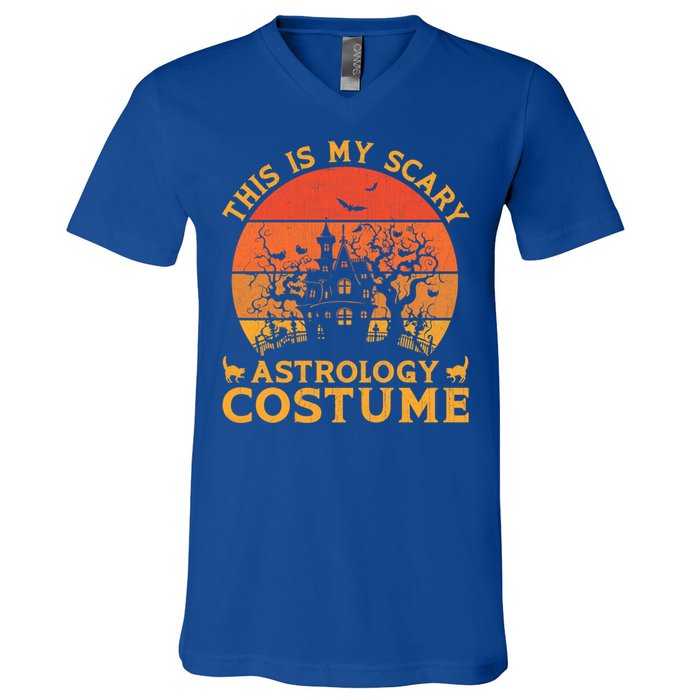 Astrology Group Matching This Is My Scary Halloween Costume Gift V-Neck T-Shirt