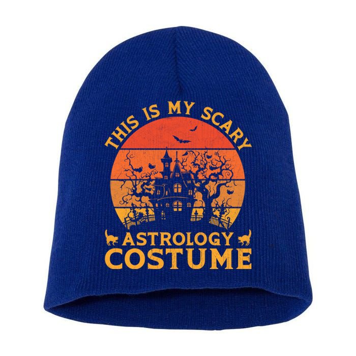 Astrology Group Matching This Is My Scary Halloween Costume Gift Short Acrylic Beanie