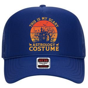 Astrology Group Matching This Is My Scary Halloween Costume Gift High Crown Mesh Back Trucker Hat