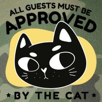 All Guests Must Be Approved By The Cat Funny Legacy Tie Dye Trucker Hat