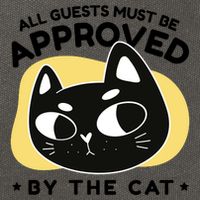 All Guests Must Be Approved By The Cat Funny Cotton Canvas Backpack