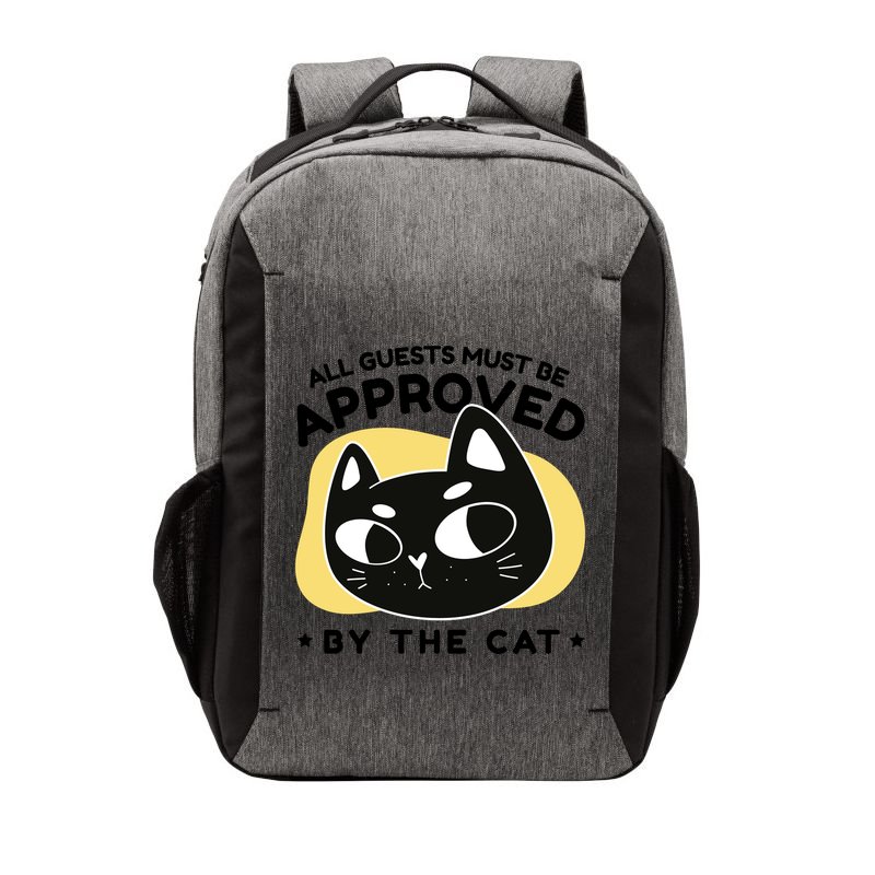 All Guests Must Be Approved By The Cat Funny Vector Backpack