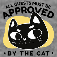 All Guests Must Be Approved By The Cat Funny Sustainable Beanie