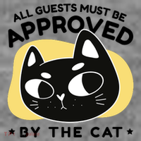 All Guests Must Be Approved By The Cat Funny Short Acrylic Beanie