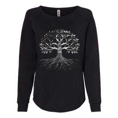 American Grown Moroccan Roots American Moroccan Tree Flags Womens California Wash Sweatshirt