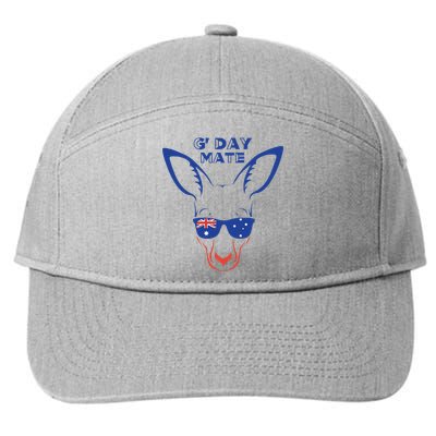 Australia GDay Mate Funny Kangaroo Australian Symbol 7-Panel Snapback Hat