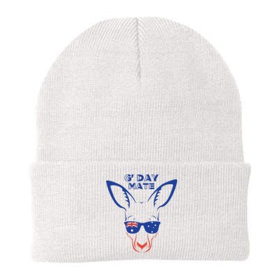 Australia GDay Mate Funny Kangaroo Australian Symbol Knit Cap Winter Beanie