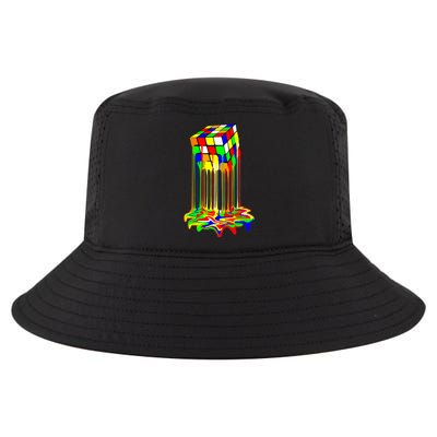 Awesome Graphic Melting Rubik Rubix Rubics Cube Cool Comfort Performance Bucket Hat