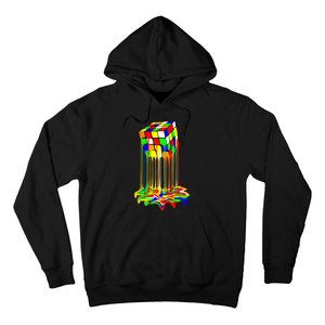 Awesome Graphic Melting Rubik Rubix Rubics Cube Hoodie