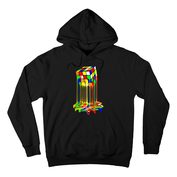 Awesome Graphic Melting Rubik Rubix Rubics Cube Hoodie