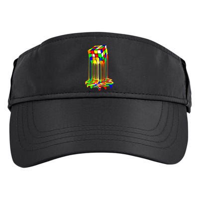 Awesome Graphic Melting Rubik Rubix Rubics Cube Adult Drive Performance Visor