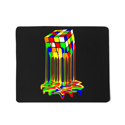 Awesome Graphic Melting Rubik Rubix Rubics Cube Mousepad