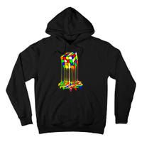 Awesome Graphic Melting Rubik Rubix Rubics Cube Tall Hoodie