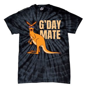 Australia GDay Mate Funny Kangaroo Australian Symbol Tie-Dye T-Shirt