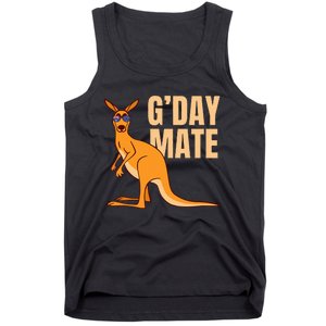 Australia GDay Mate Funny Kangaroo Australian Symbol Tank Top