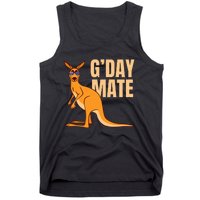 Australia GDay Mate Funny Kangaroo Australian Symbol Tank Top