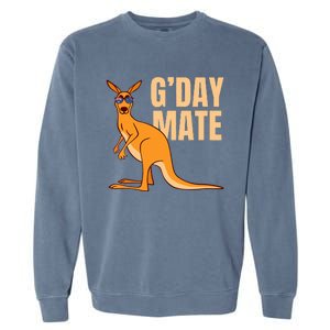 Australia GDay Mate Funny Kangaroo Australian Symbol Garment-Dyed Sweatshirt