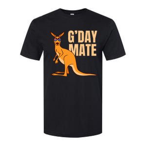 Australia GDay Mate Funny Kangaroo Australian Symbol Softstyle CVC T-Shirt