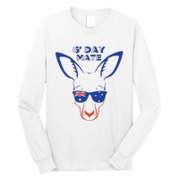 Australia GDay Mate Funny Kangaroo Australian Symbol Long Sleeve Shirt