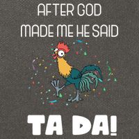 After God Made Me He Said Ta Da! Tada! Funny Meme Cotton Canvas Backpack