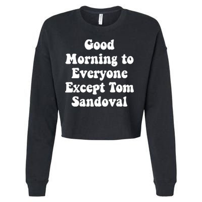 Ariana Good Morning To Everyone Except Tom Sandoval Cropped Pullover Crew