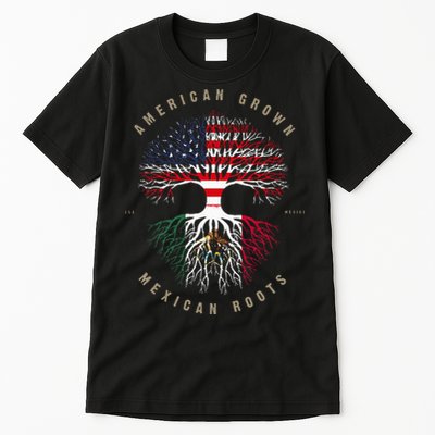 American Grown Mexican Roots Mexico Flag Tall T-Shirt