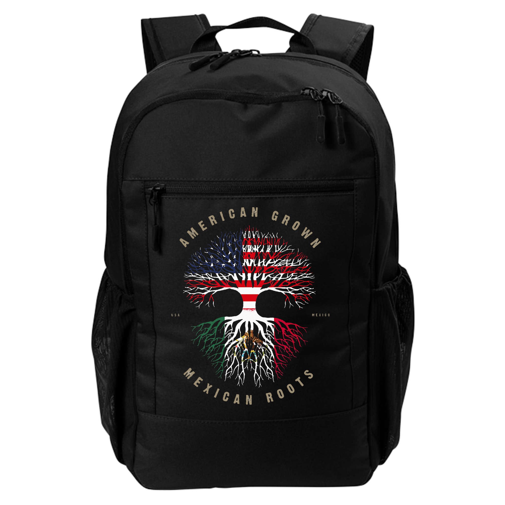 American Grown Mexican Roots Mexico Flag Backpack