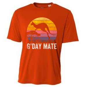 Australia G'day Mate Cool Gift Funny Kangaroo Australian Symbol Gift Cooling Performance Crew T-Shirt