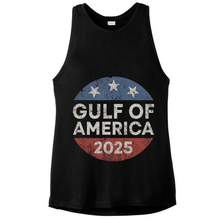 America Gulf Mexico Gulf Of Usa America 2025 Retro Button Ladies PosiCharge Tri-Blend Wicking Tank