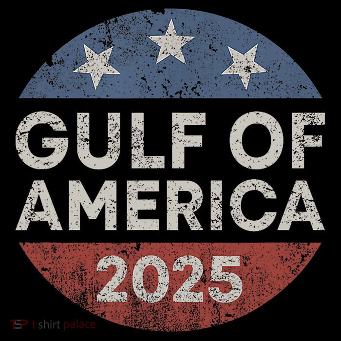 America Gulf Mexico Gulf Of Usa America 2025 Retro Button T-Shirt