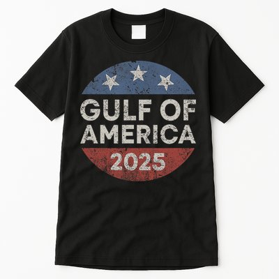 America Gulf Mexico Gulf Of Usa America 2025 Retro Button Tall T-Shirt