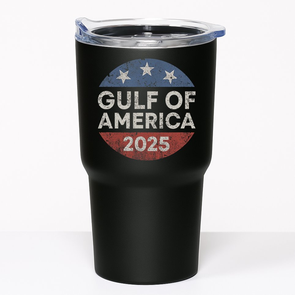America Gulf Mexico Gulf Of Usa America 2025 Retro Button Tumbler